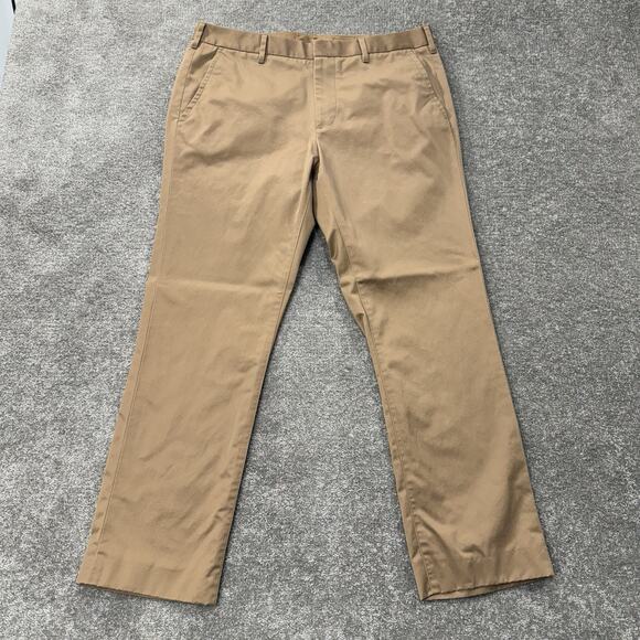 Bonobos Slim Fit Chino Pants 34x29 Thursday‎ Khaki Cotton Dress Casual *Altered* - Picture 1 of 9